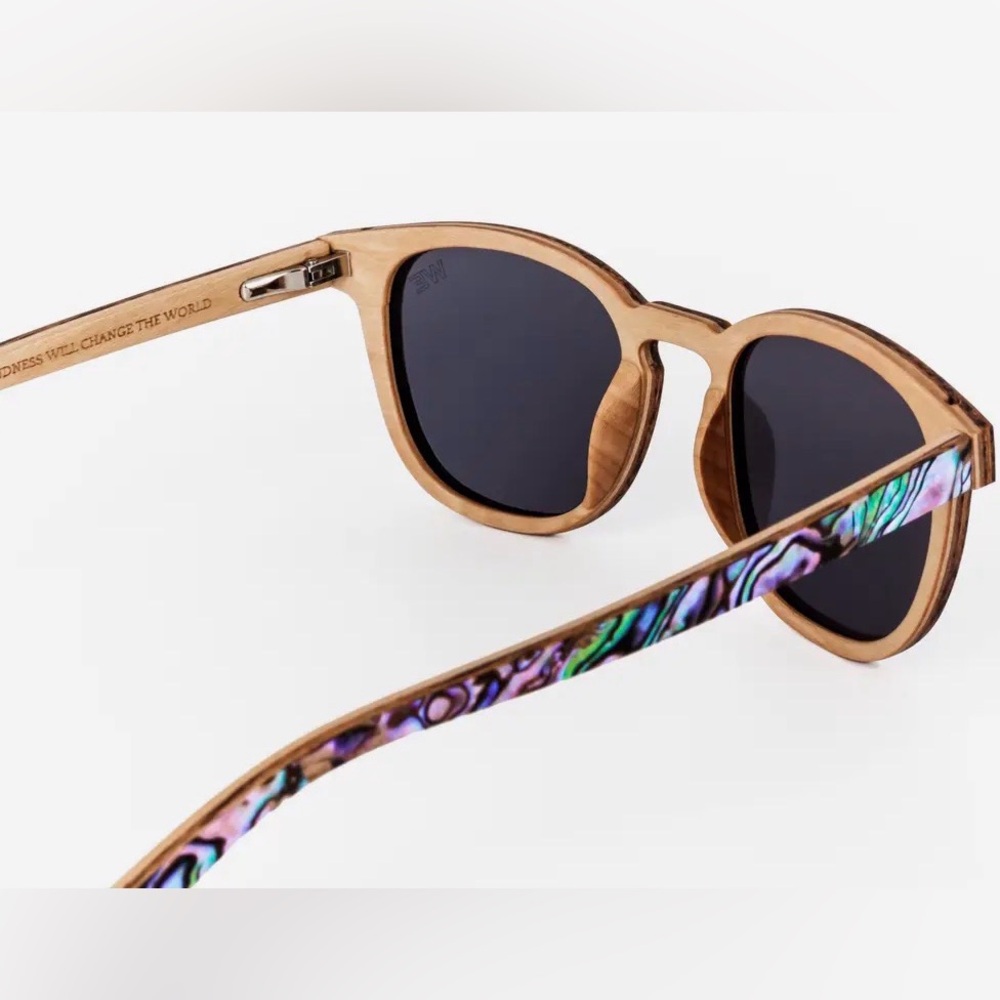 NWT Wooden Elements Abalone Shell Maple Casablanca Sunglasses Every Pair Unique - Picture 7 of 7